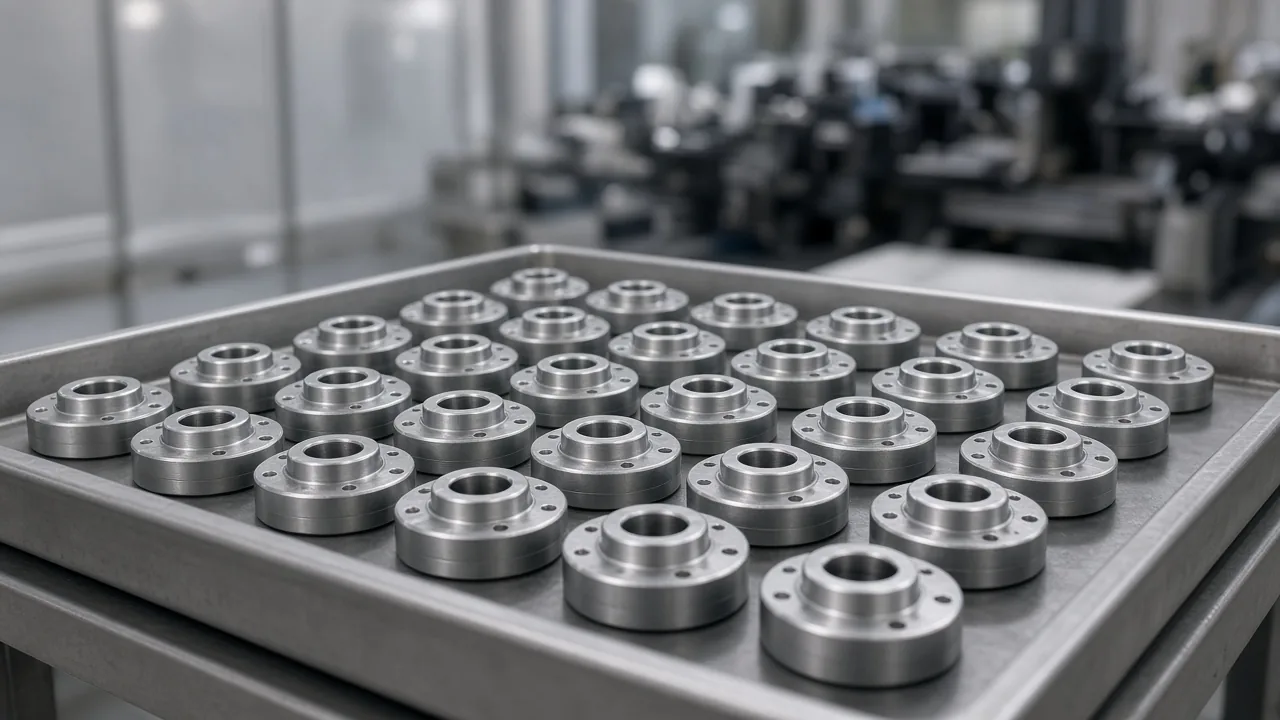 Seri üretimden çıkmış özdeş hassas metal parçalar