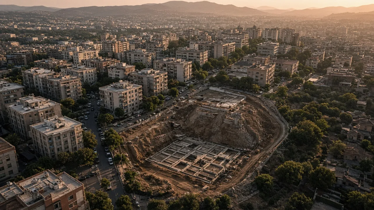 Kentsel bağlam ve lokasyon analizi, kuşbakışı geliştirme alanı