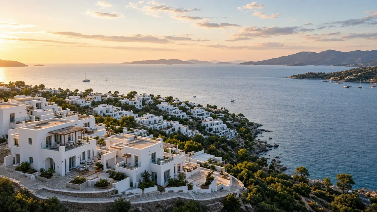 Kıyı Evleri — Bodrum Ege Denizi manzarası