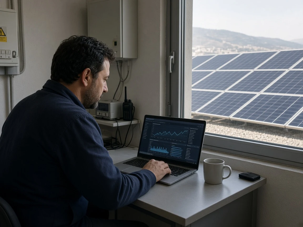 Güneş enerjisi izleme altyapısı ve saha operasyon verisi ekranları