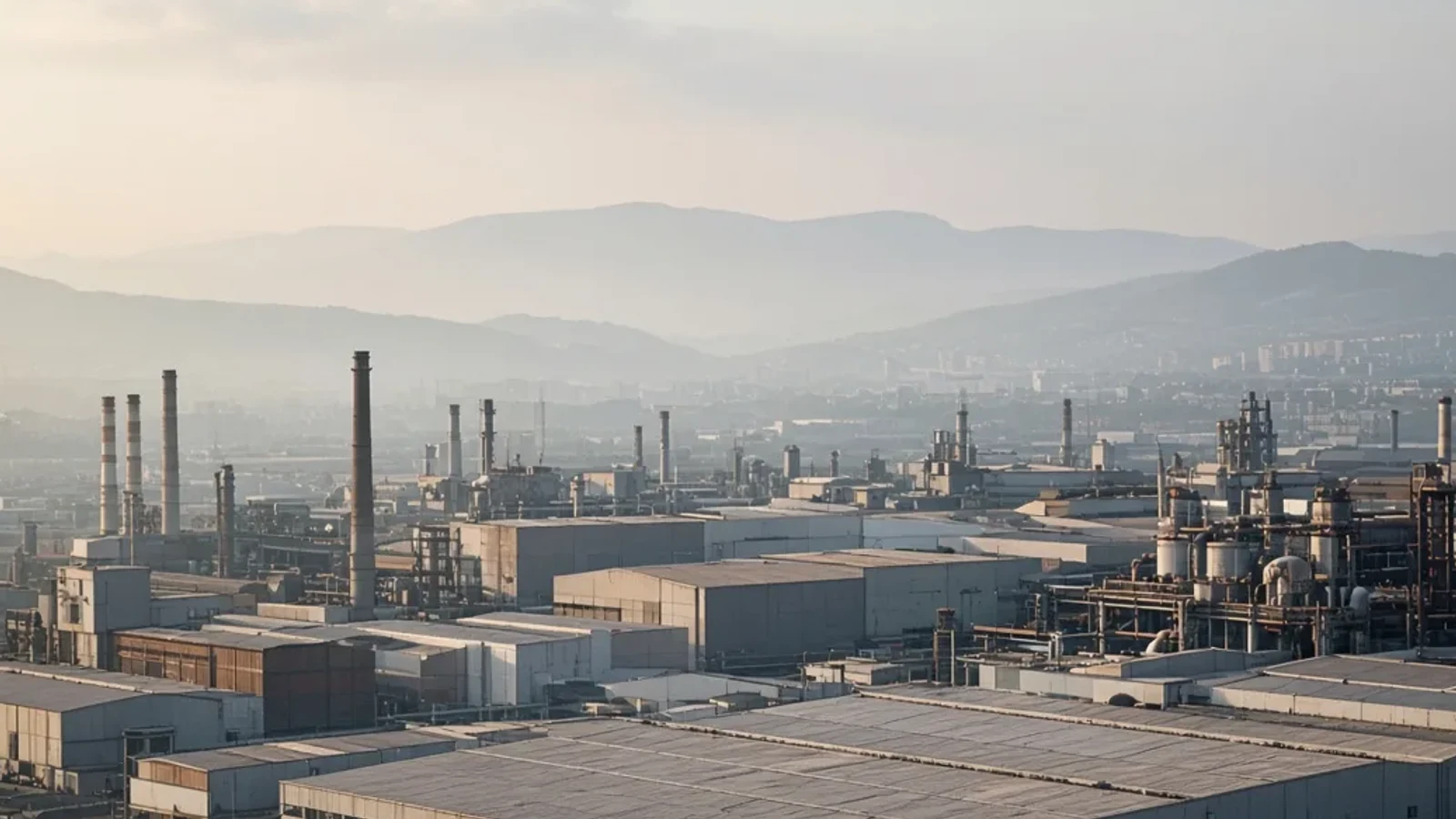 Sanayi çatısında güneş paneli alanının geniş açılı detay görünümü