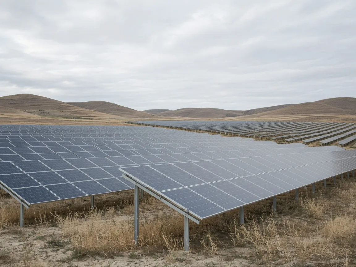 Anadolu ovasında zemin montajlı arazi tipi güneş enerjisi sahası