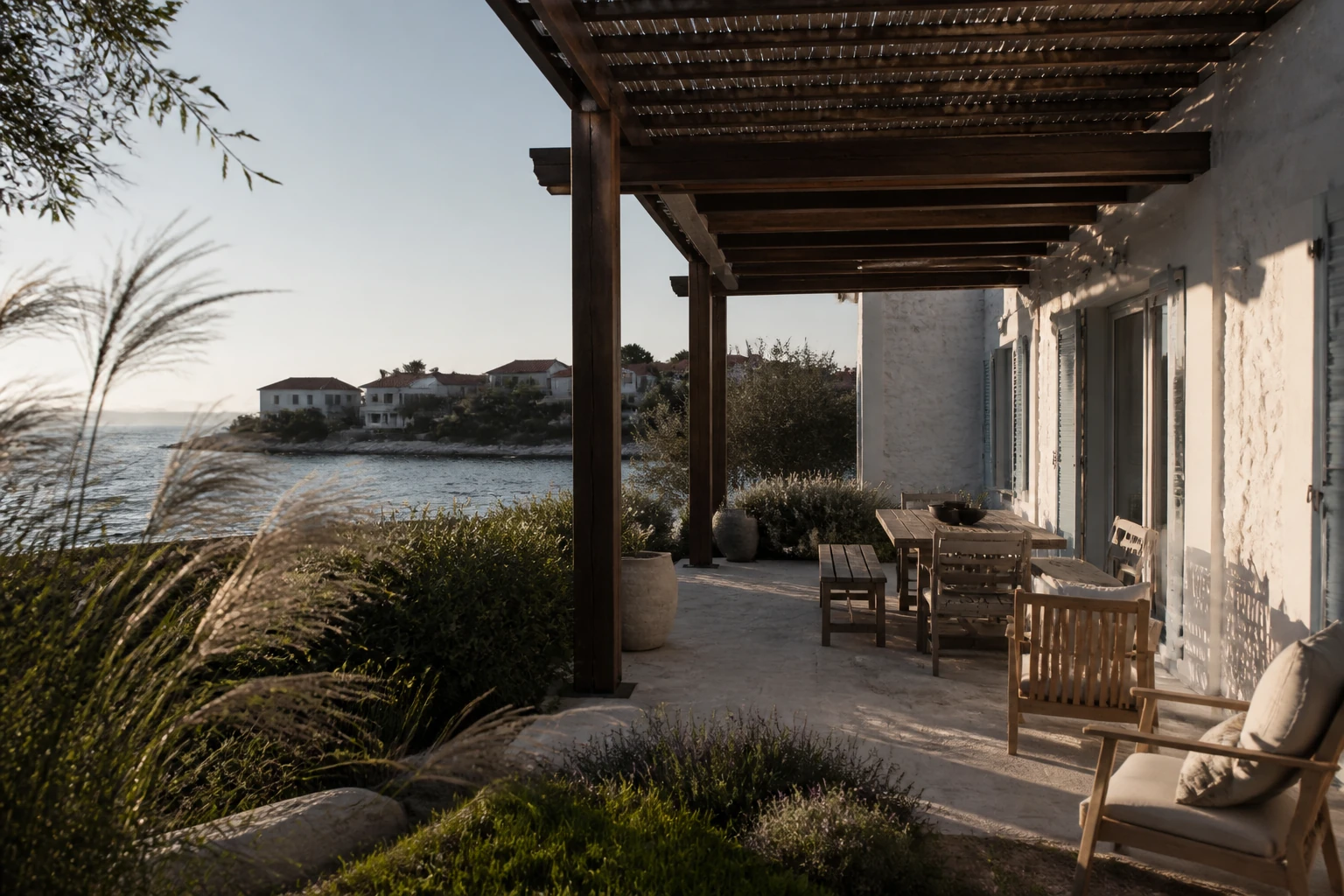 Pergola ve gölgeli teras