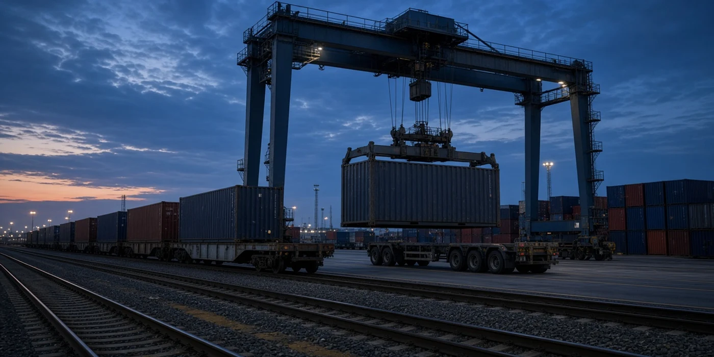 Intermodal ağda ray, liman ve kara bağlantısı