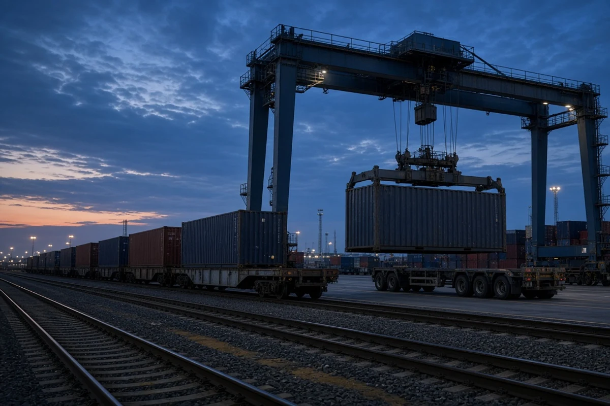 Intermodal terminalde ray ve kara taşıma koordinasyonu